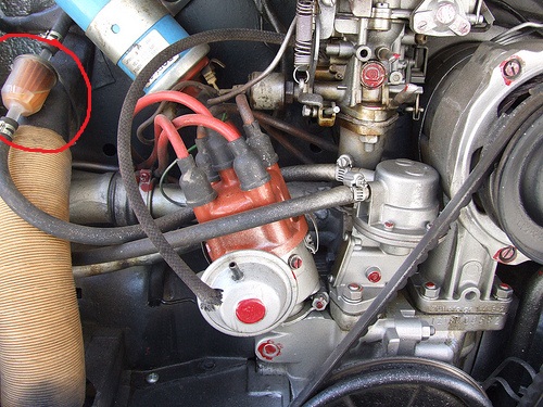 Place of P0086 in engine