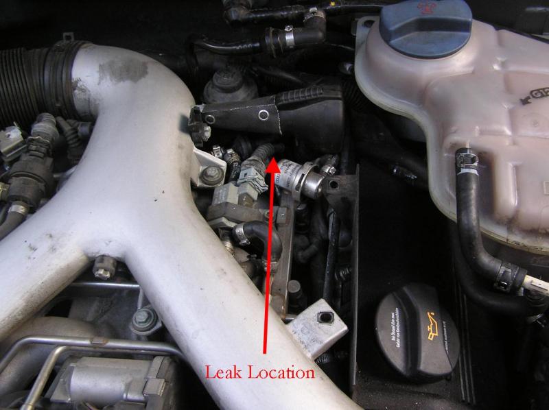 Place of P0182 in engine